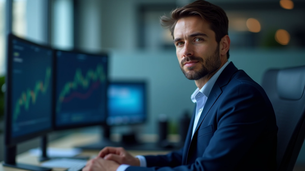 Finanční analytik pracuje s daty na počítači v kanceláři
