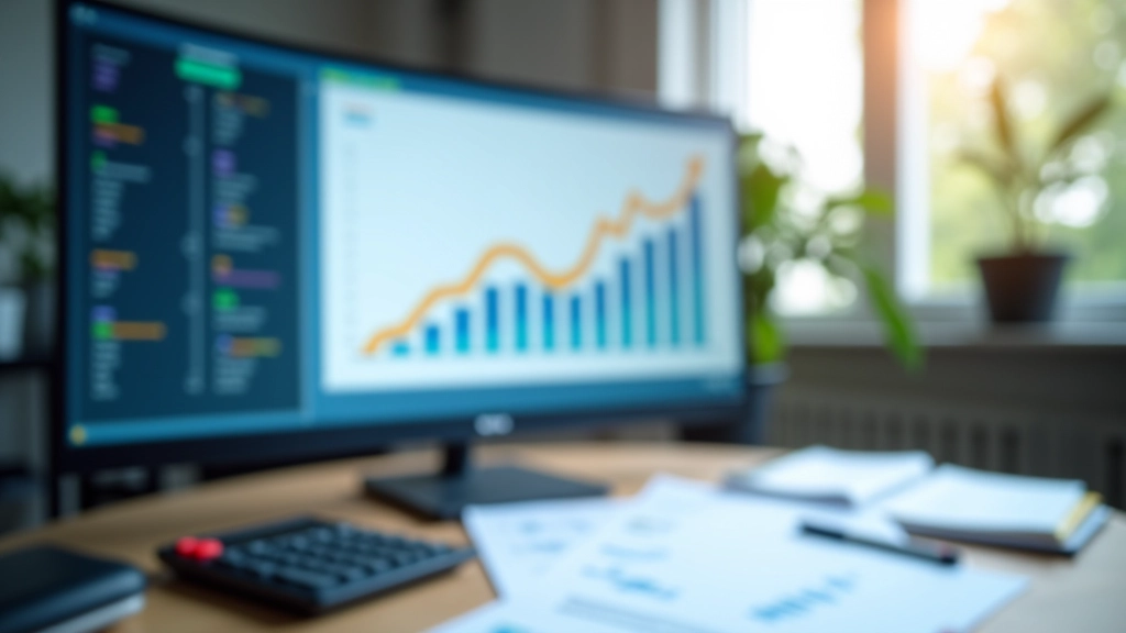 Grafické znázornění růstu finančních investic s grafy a čísly